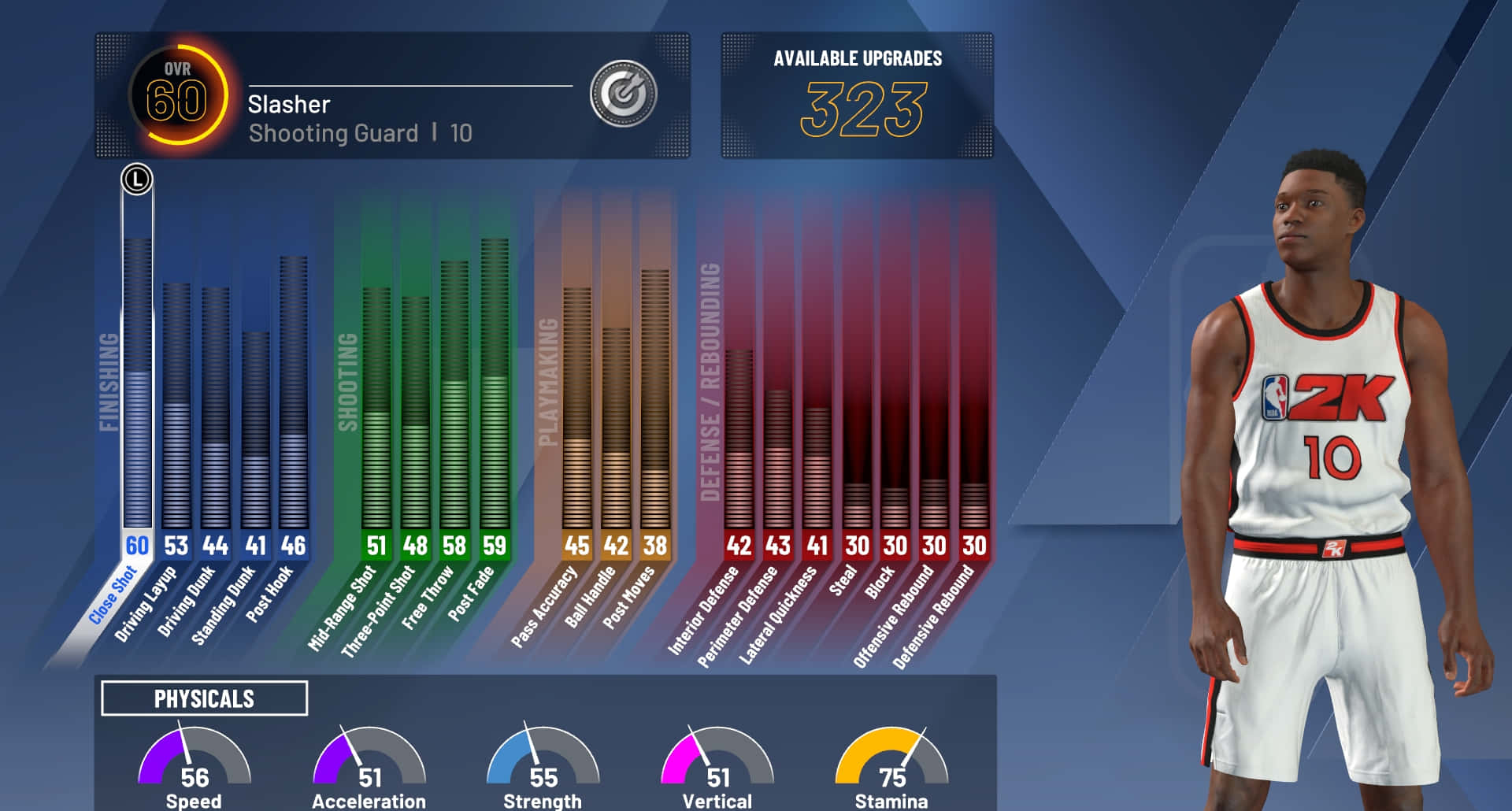 Nba 2k20 Player In Action With A Dynamic Background Background