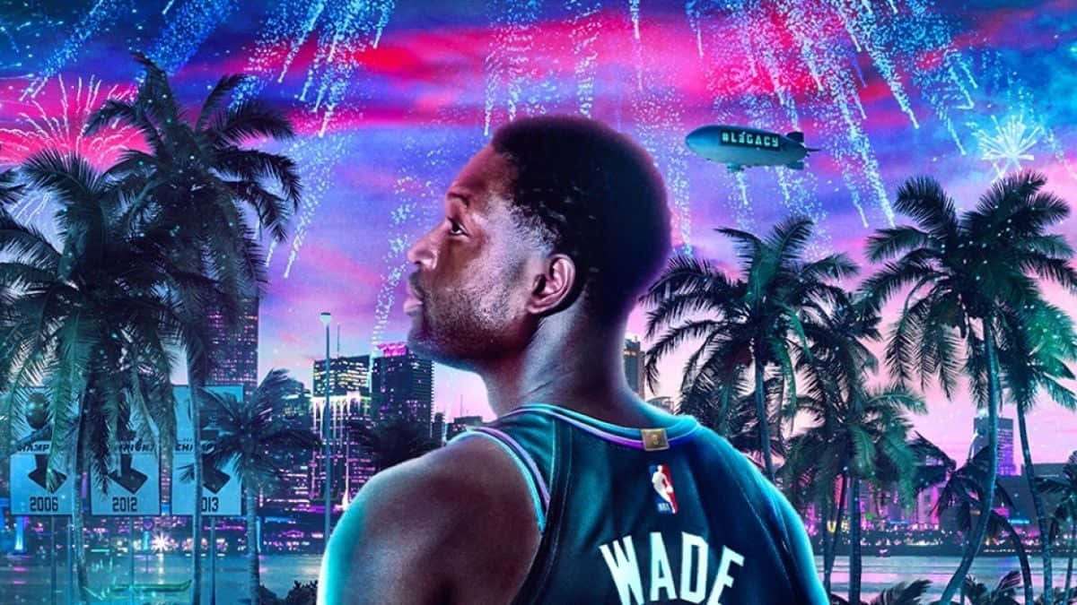 Nba 2k20 Star Player In Action On The Court Background