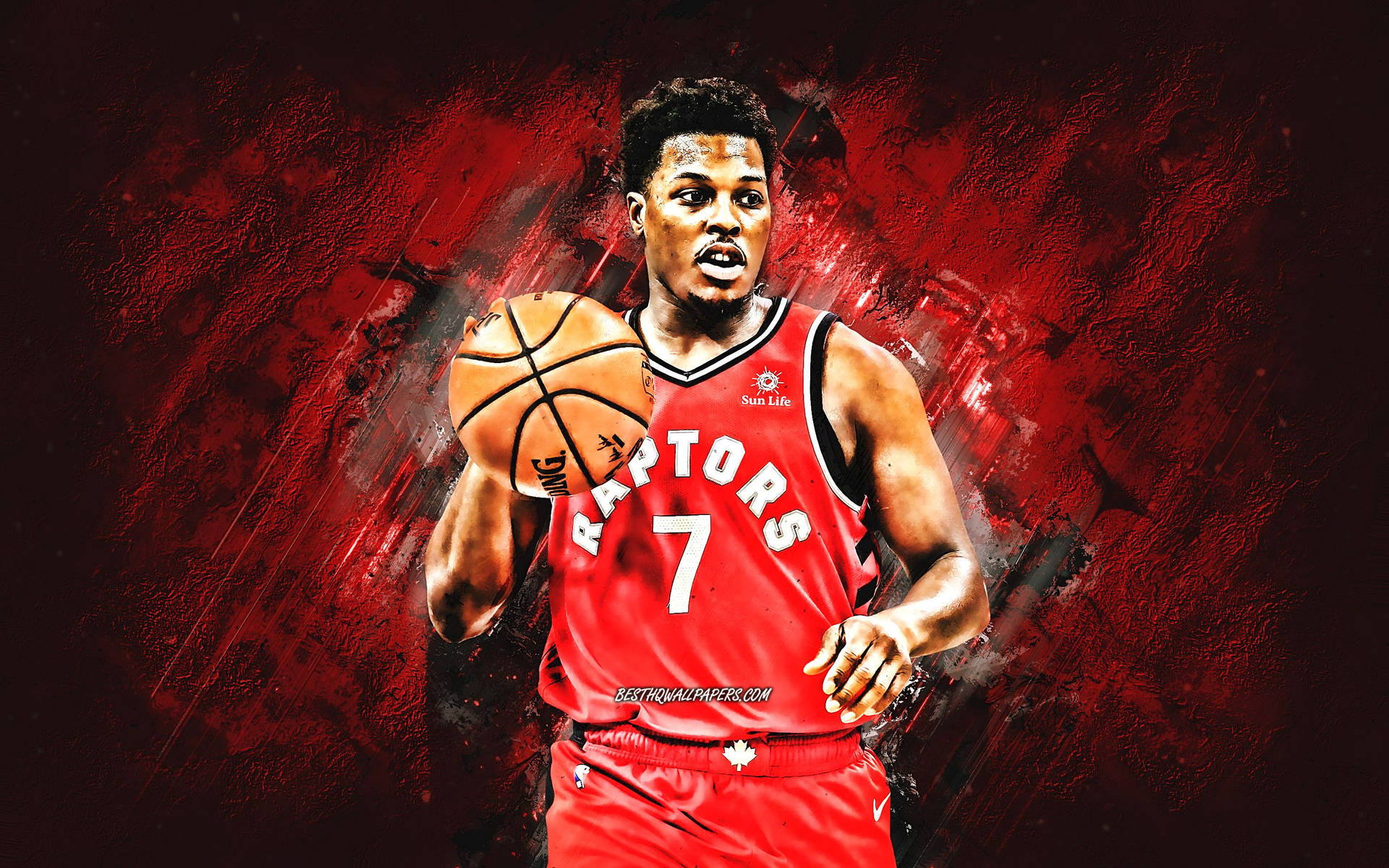 Nba All-star Kyle Lowry Smudge Artwork Background
