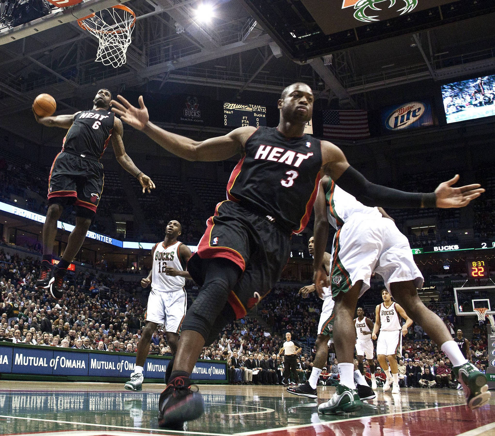 Nba All Star Slam Dunk Contest Dwyane Wade Background