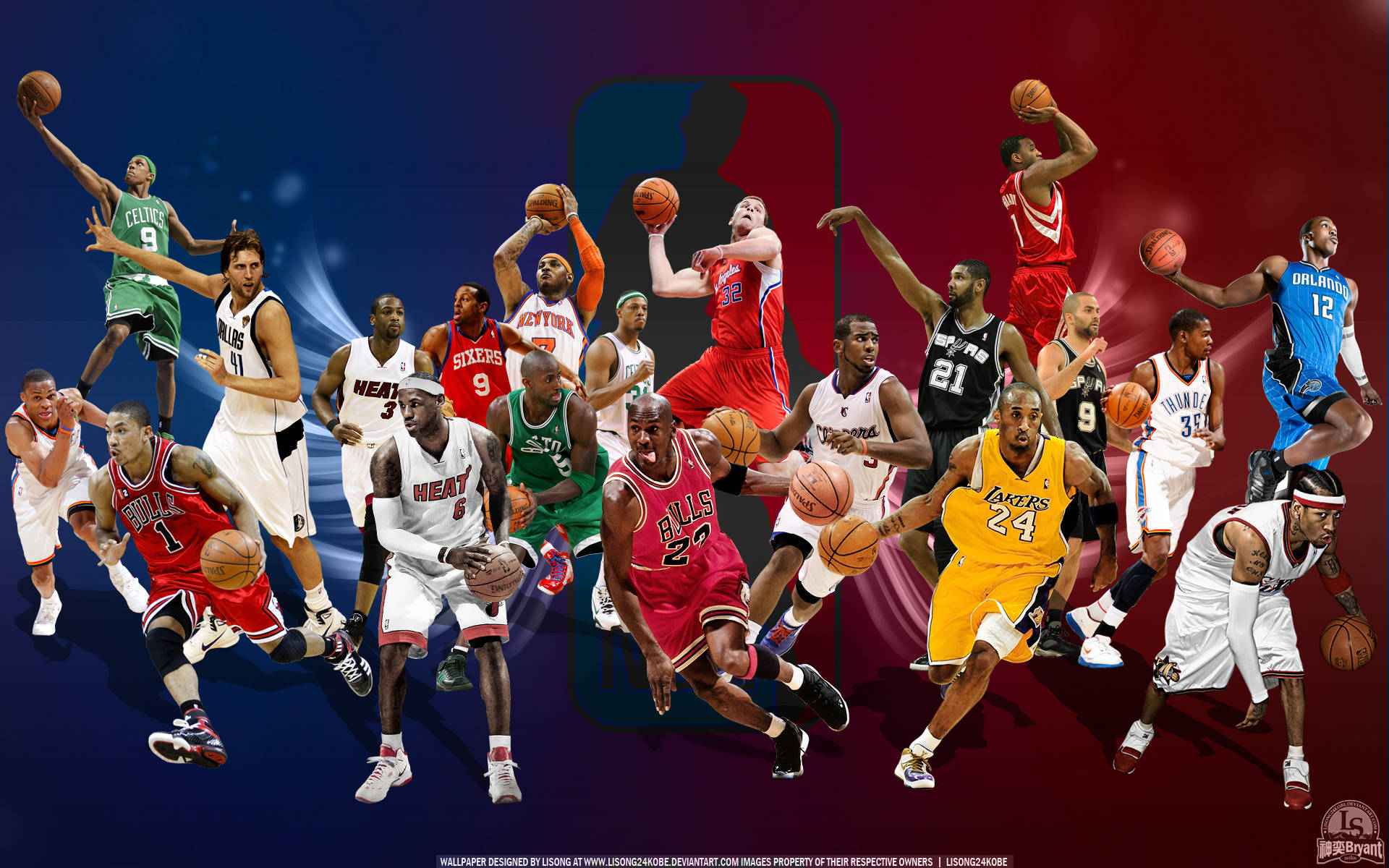 Nba Basketball Team Players Background