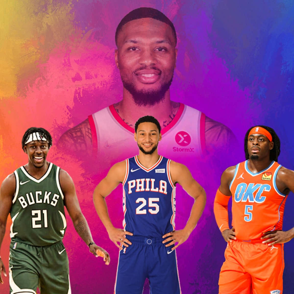 Nba Best Defenders Luguentz Dort Background