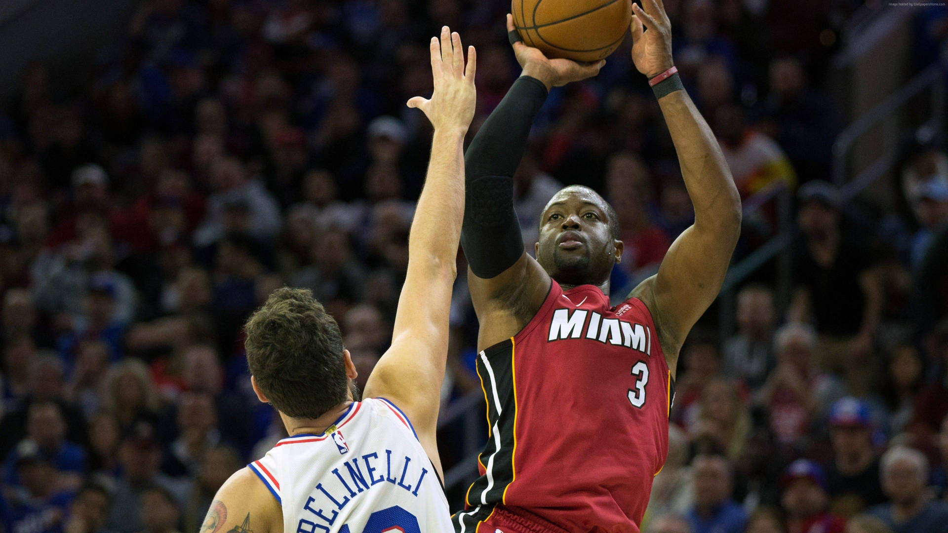 Nba Finals Dwyane Wade Three Point Shot