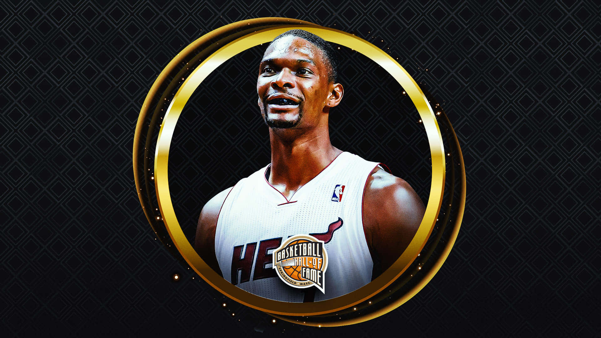 Nba Finals Hall Of Fame Poster Chris Bosh Background