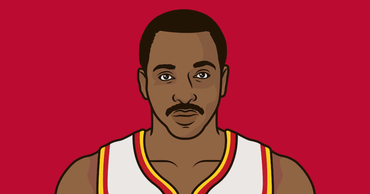 Nba Greatest Athlete Moses Malone Background