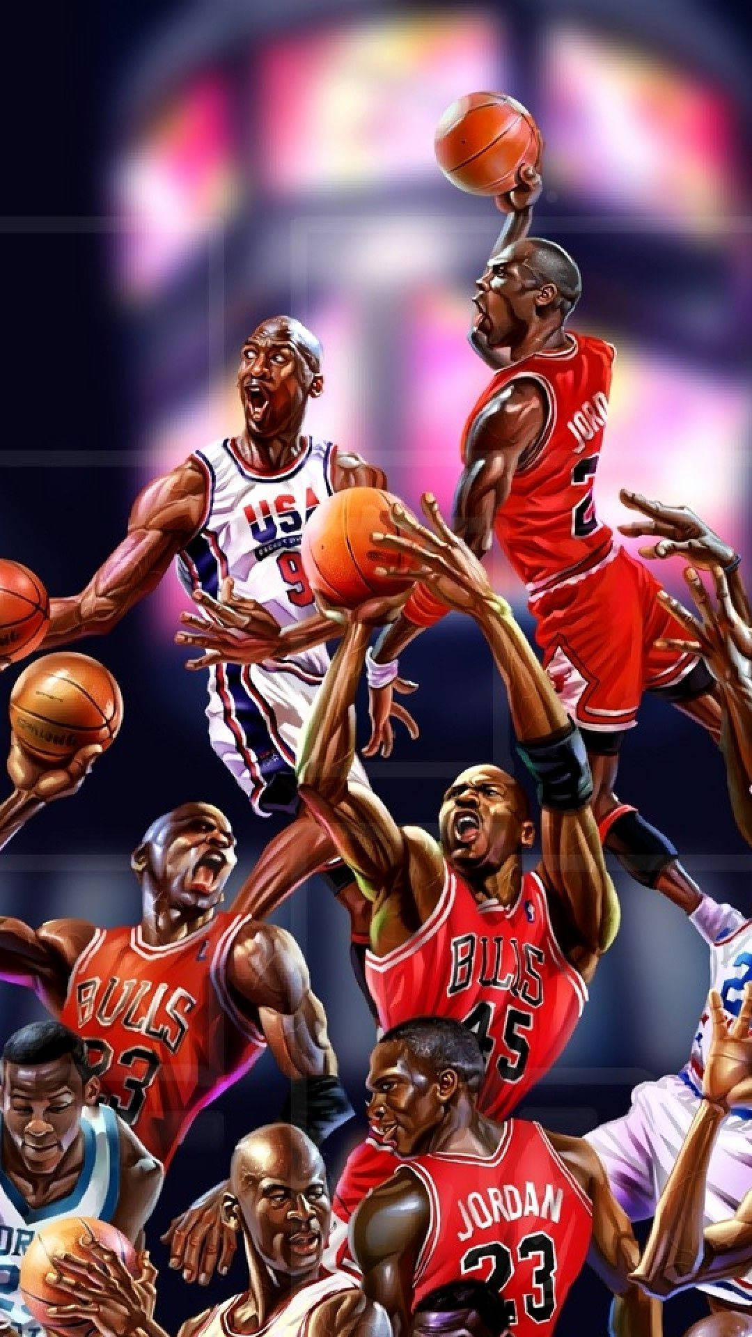 Nba Iphone Michael Jordan Chicago Bulls Background