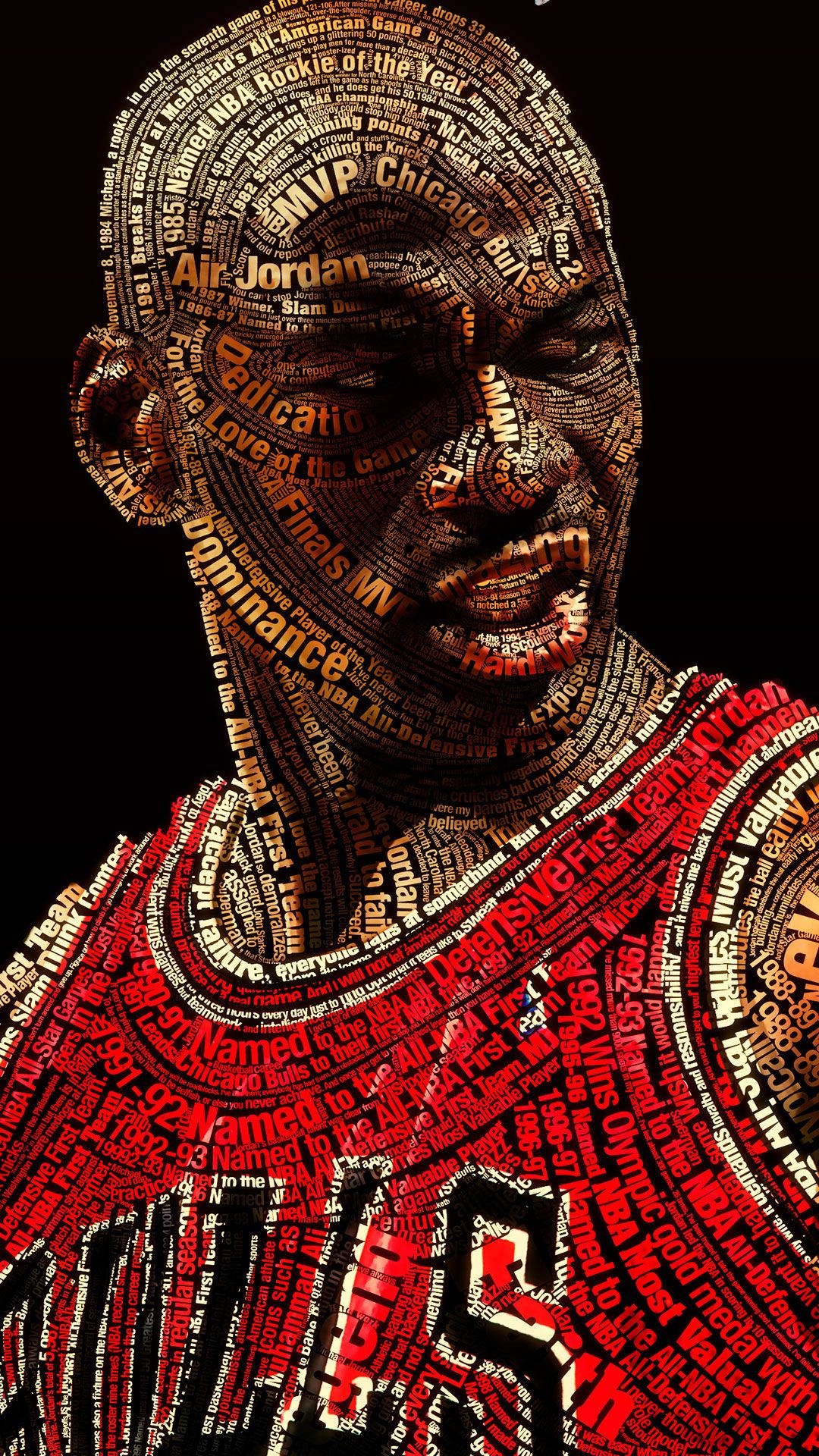 Nba Iphone Michael Jordan Chicago Bulls Artwork Portrait Background