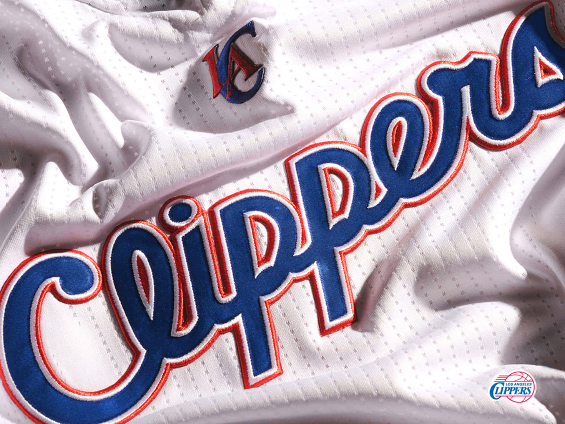 Nba La Clippers Jersey Embossed Insignia Photograph Background