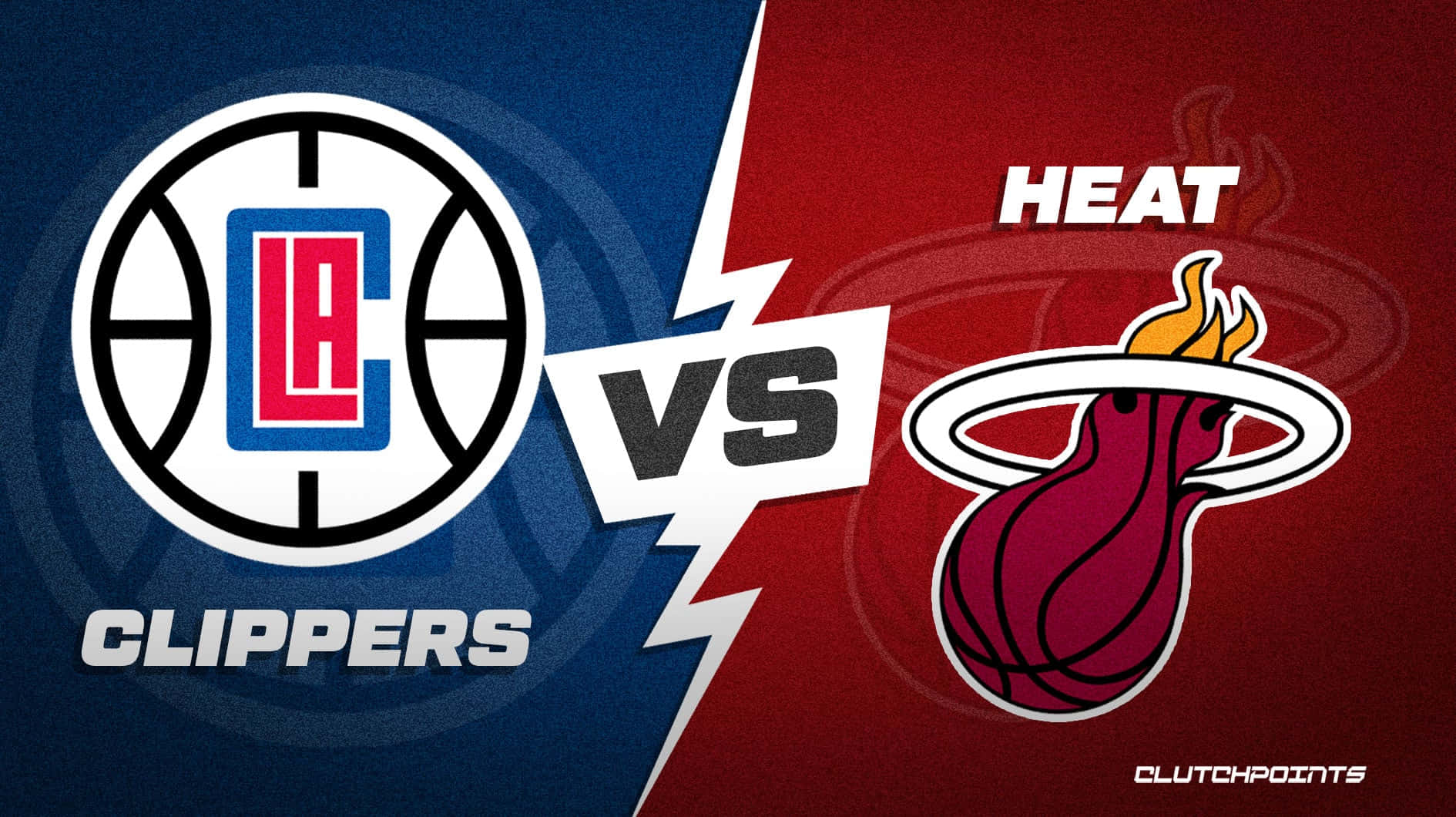 Nba La Clippers Vs. Miami Heat Illustration Background