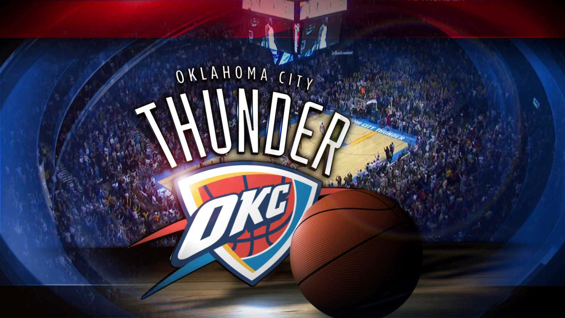 Nba League Oklahoma City Thunder Okc Basketball Background