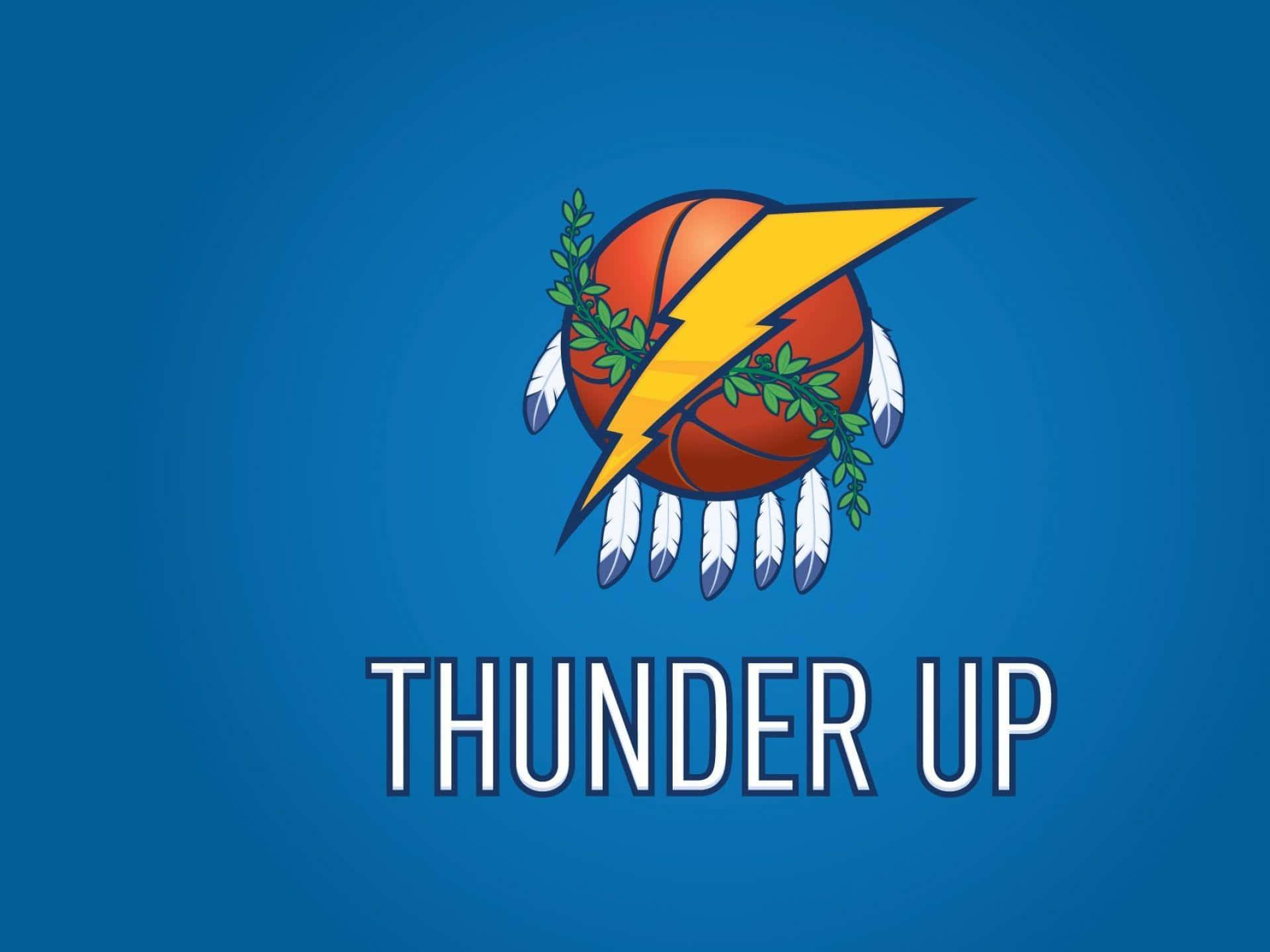 Nba League Oklahoma City Thunders Team Slogan Background