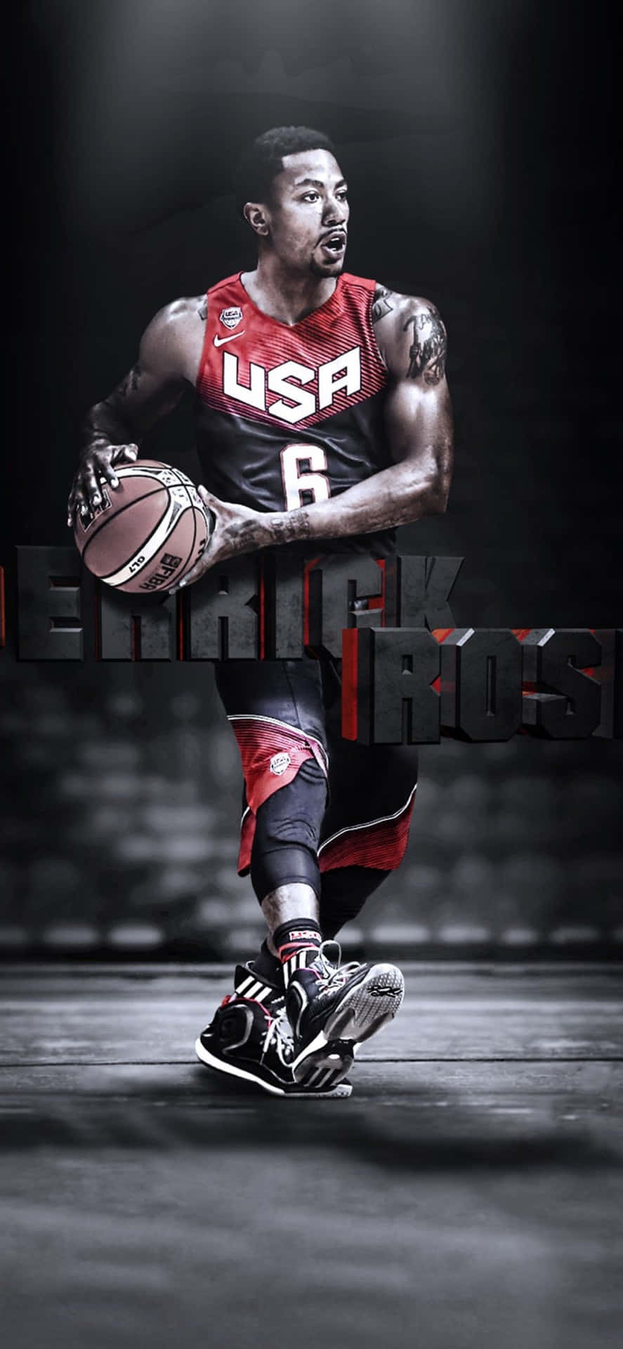 Nba Legend Derrick Rose Background