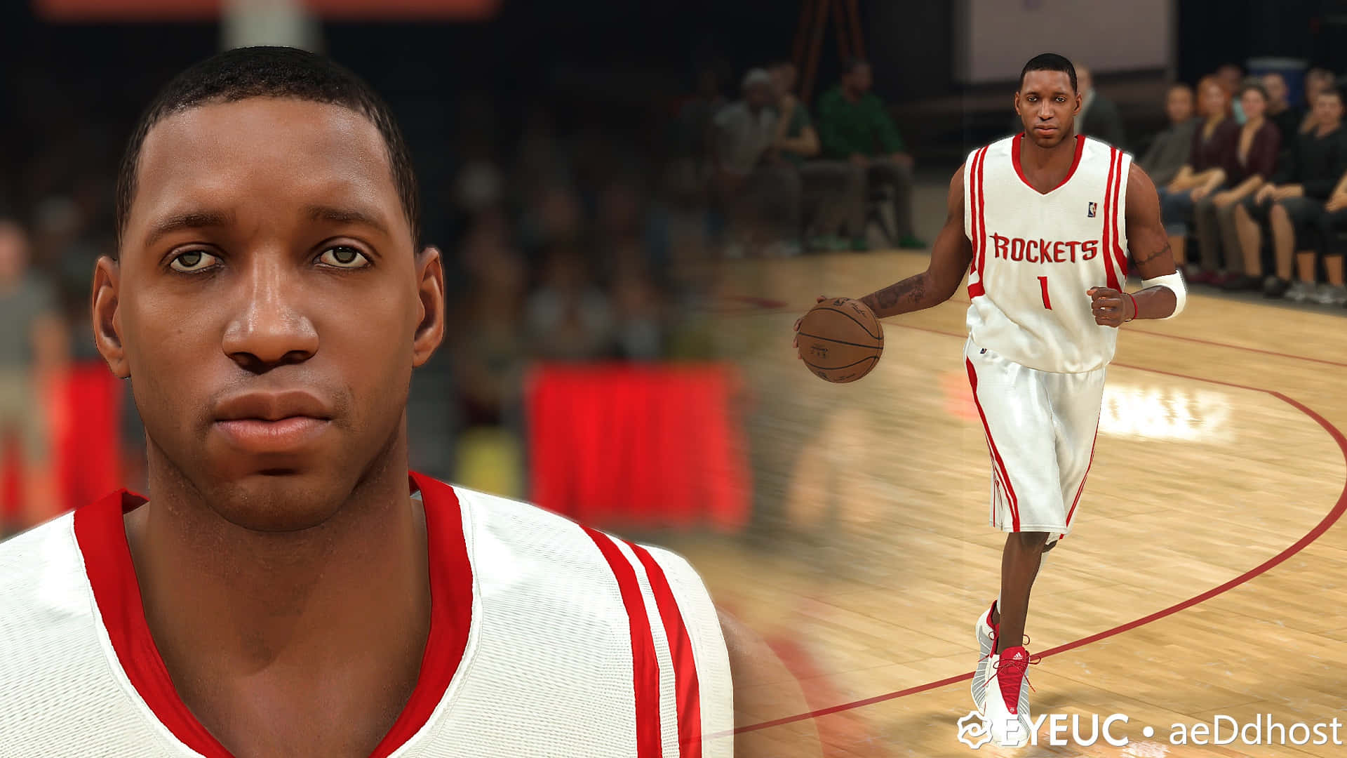 Nba Legend Tracy Mcgrady In Action Background