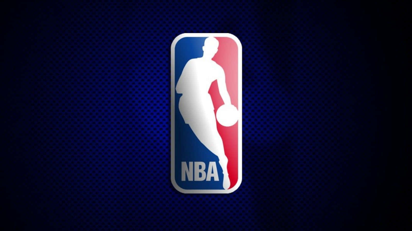 Nba Logo On Metallic Blue Background