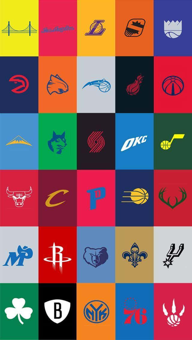 Nba Logo Vector Collage Background