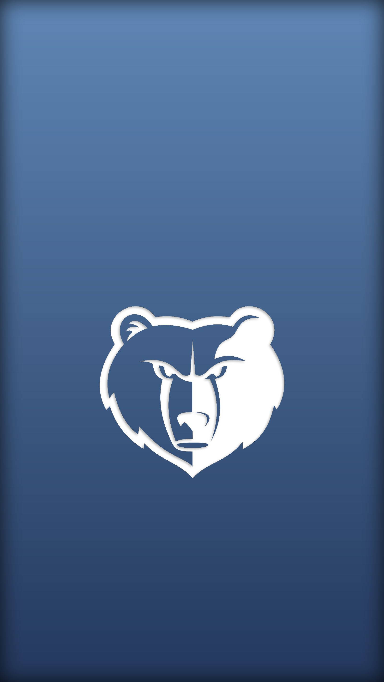 Nba Memphis Grizzlies Logo With White Bear Background