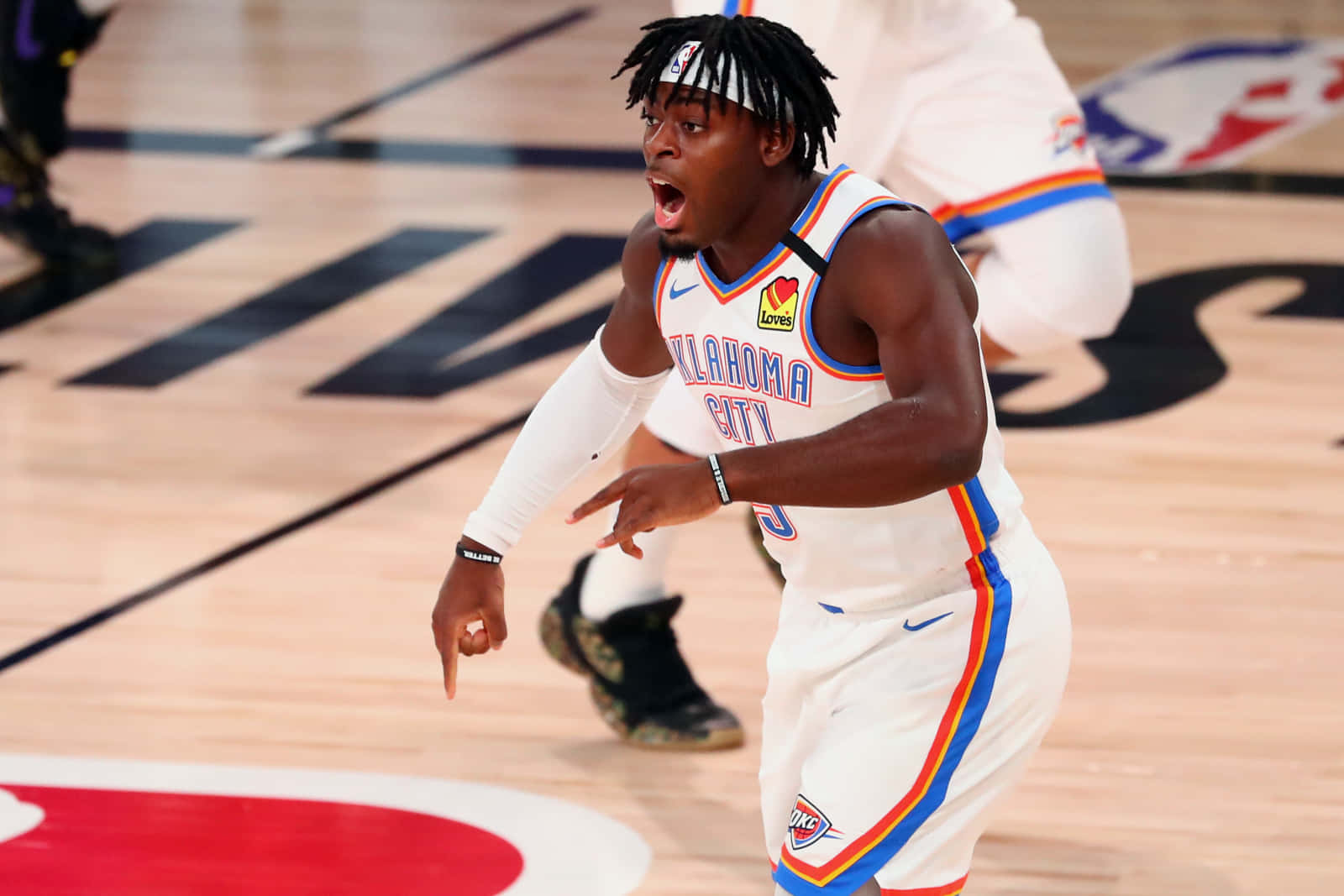 Nba Oklahoma City Thunder Luguentz Dort Background