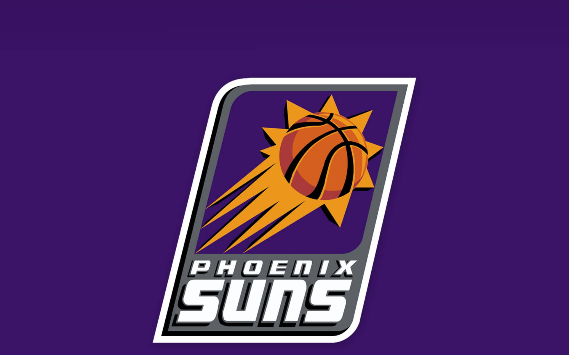 Nba Phoenix Suns Logo In Purple Background