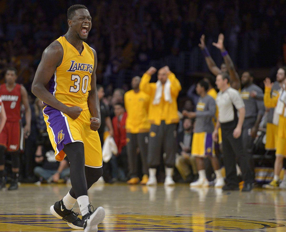 Nba Player Julius Randle Hyped Up