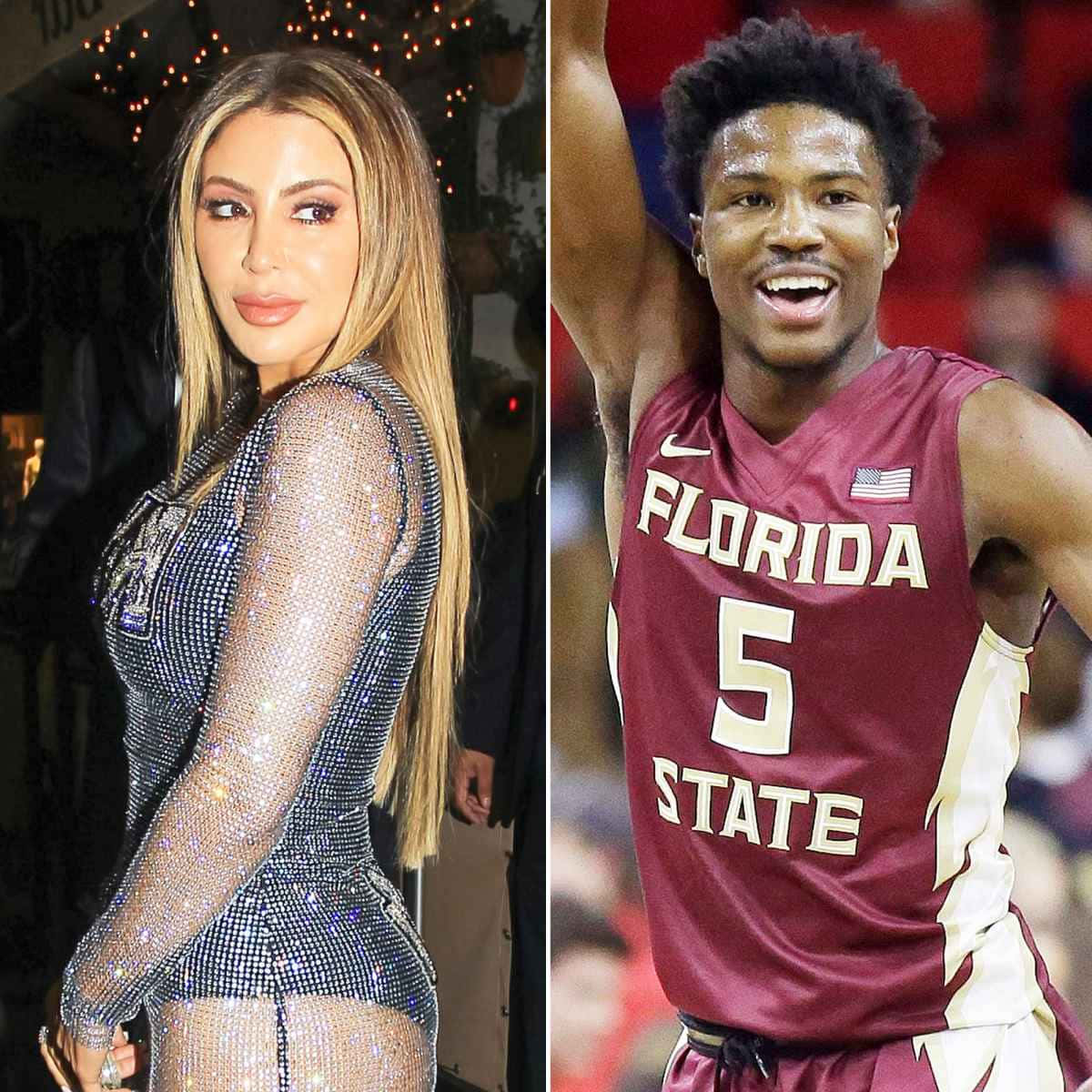 Nba Player Malik Beasley And Larsa Pippen Background