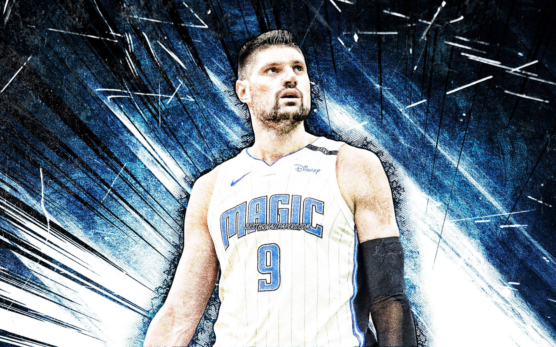 Nba Player Nikola Vucevic Orlando Magic Art