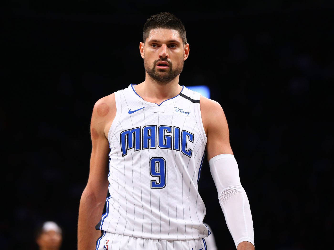 Nba Player Nikola Vucevic Orlando Magic Serious Face