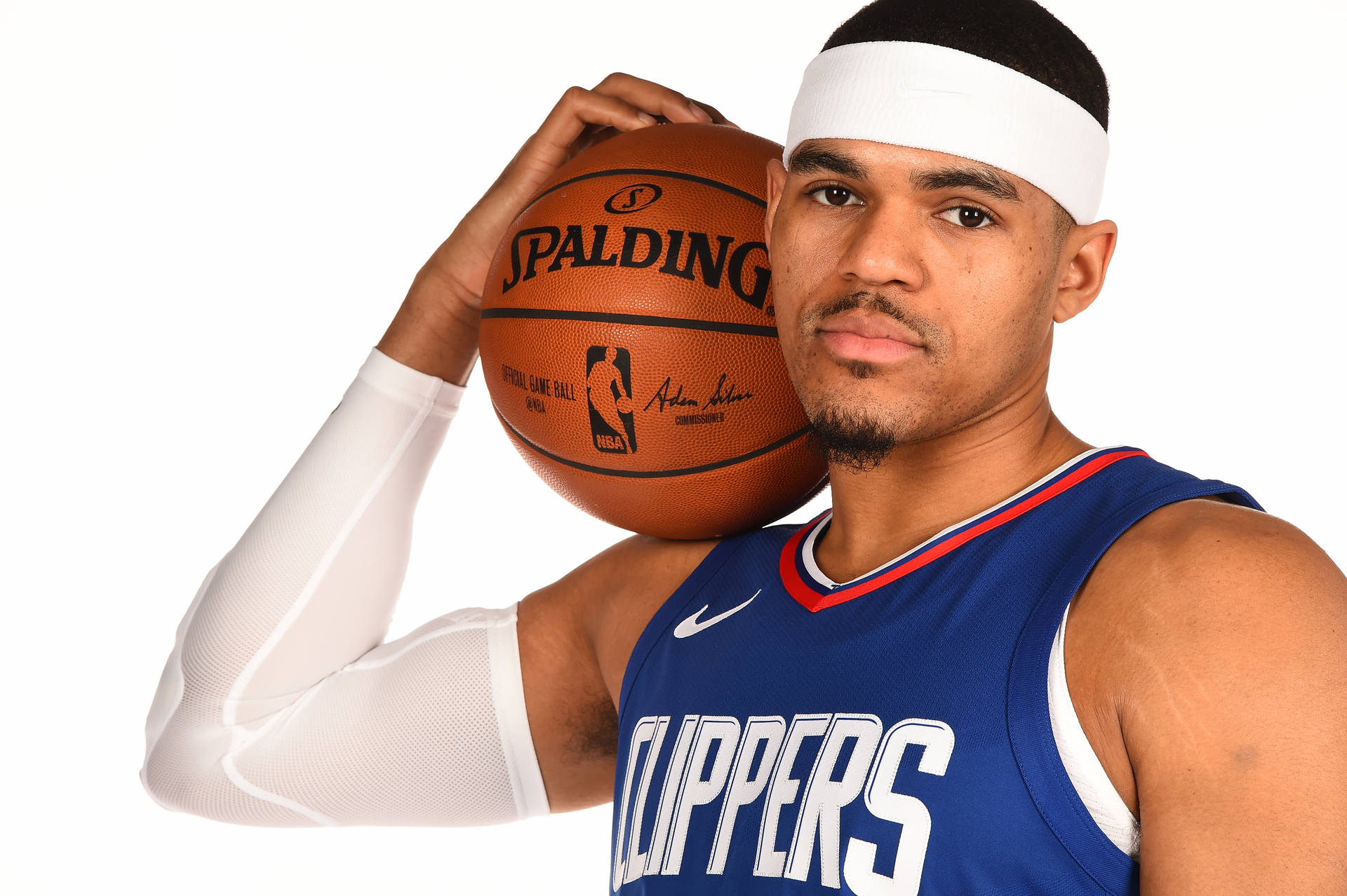 Nba Player Tobias Harris Los Angeles Clippers Background