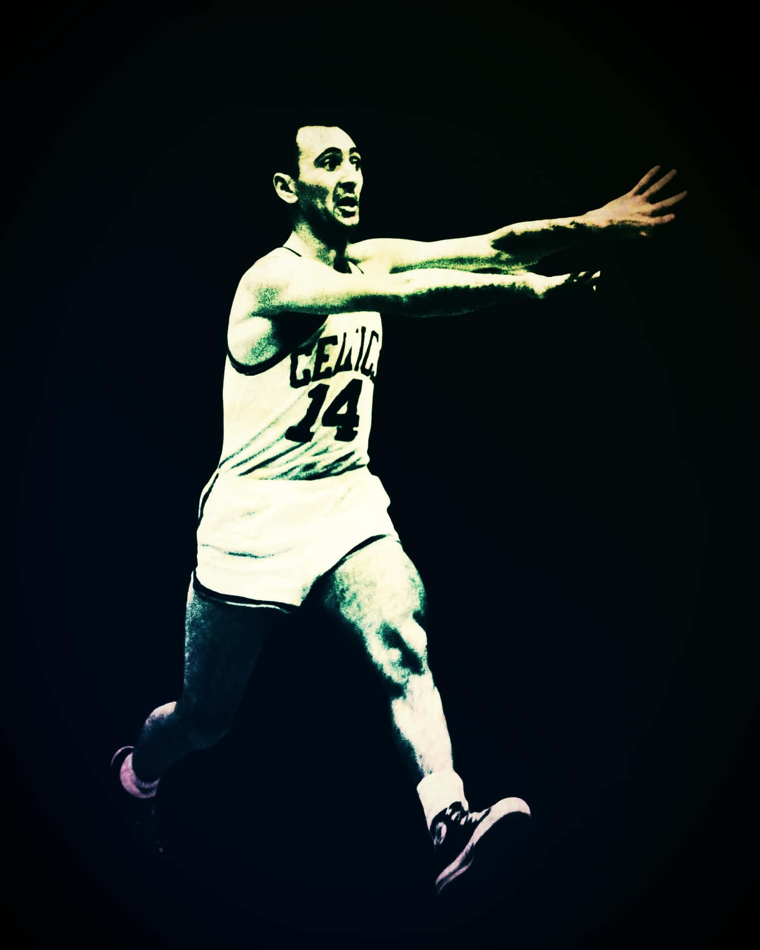 Nba Professional Athlete Bob Cousy Background