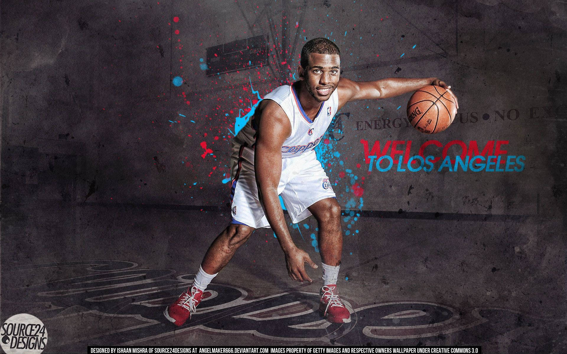 Nba Star Chris Paul In Action Background