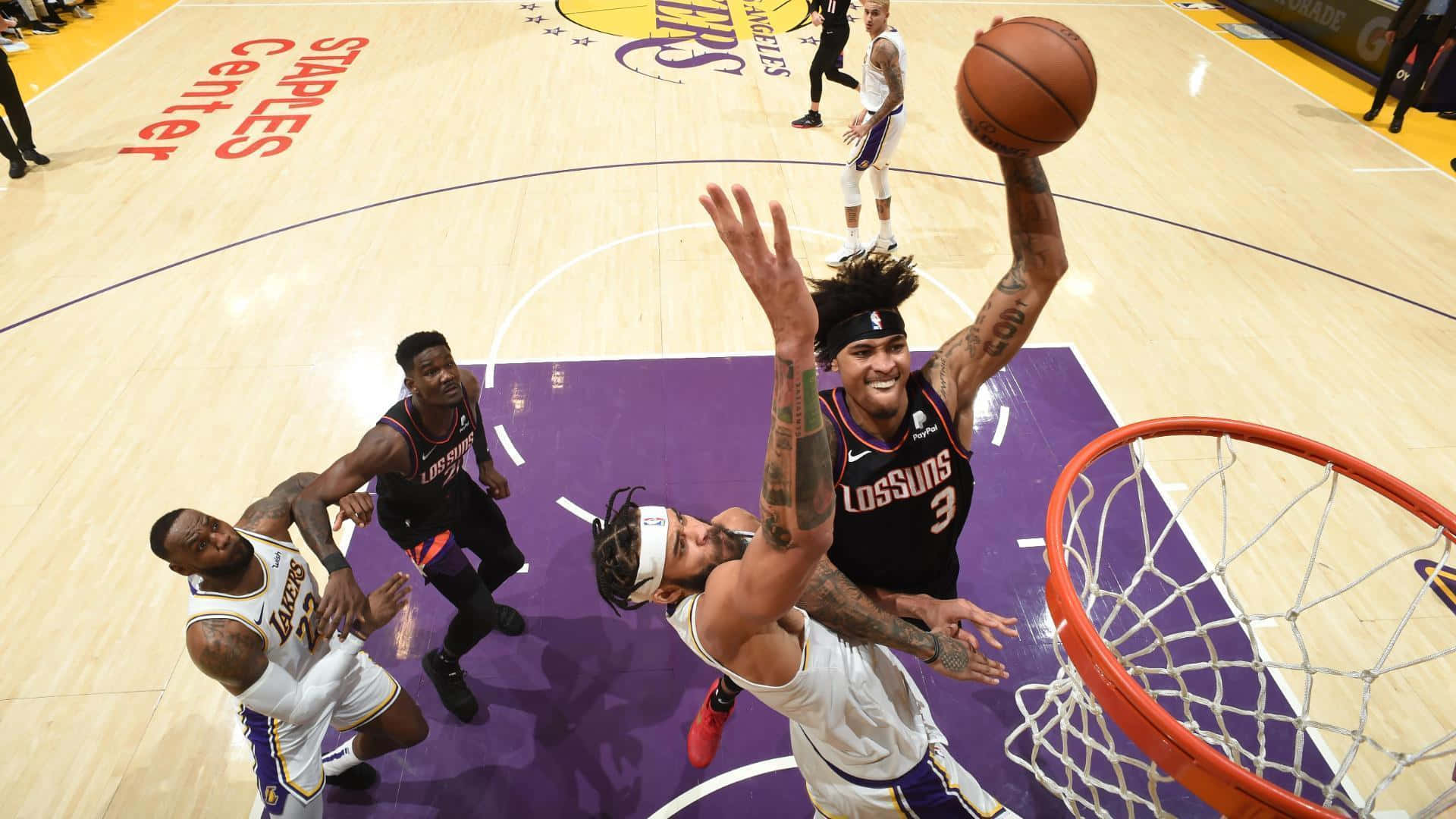Nba Star Kelly Oubre Jr Serving Up Another Playmaker Background