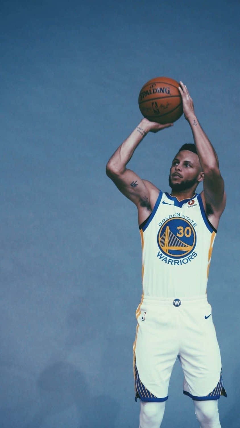 Nba Superstar Stephen Curry Looking Cool Background