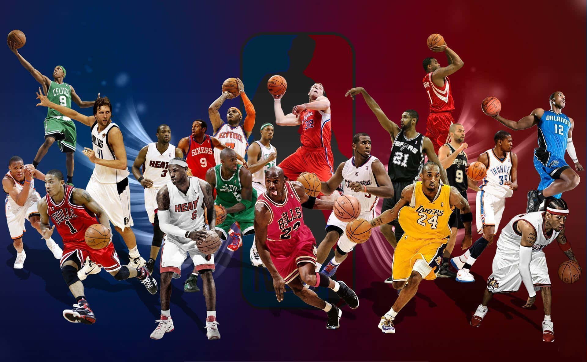 Nba Superstars In Action