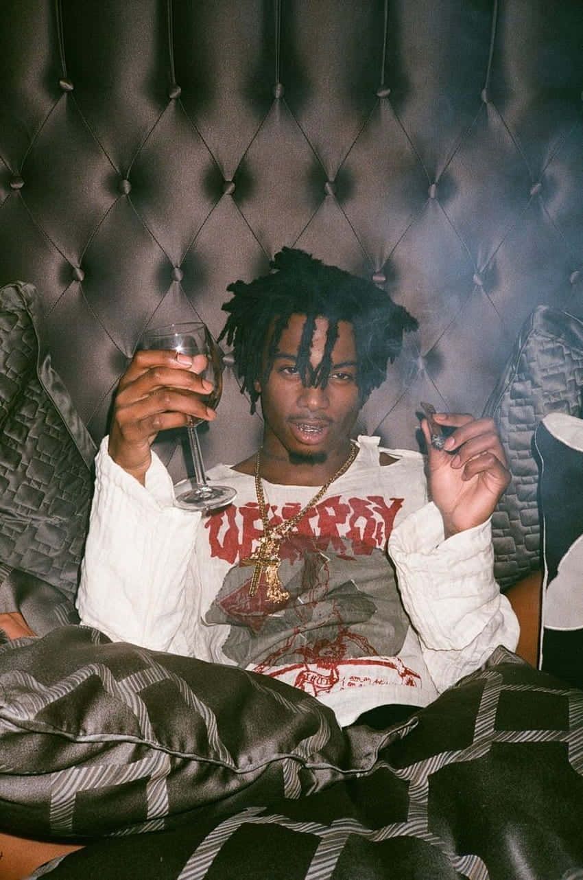 Nba Youngboy Pfp In Bed Background