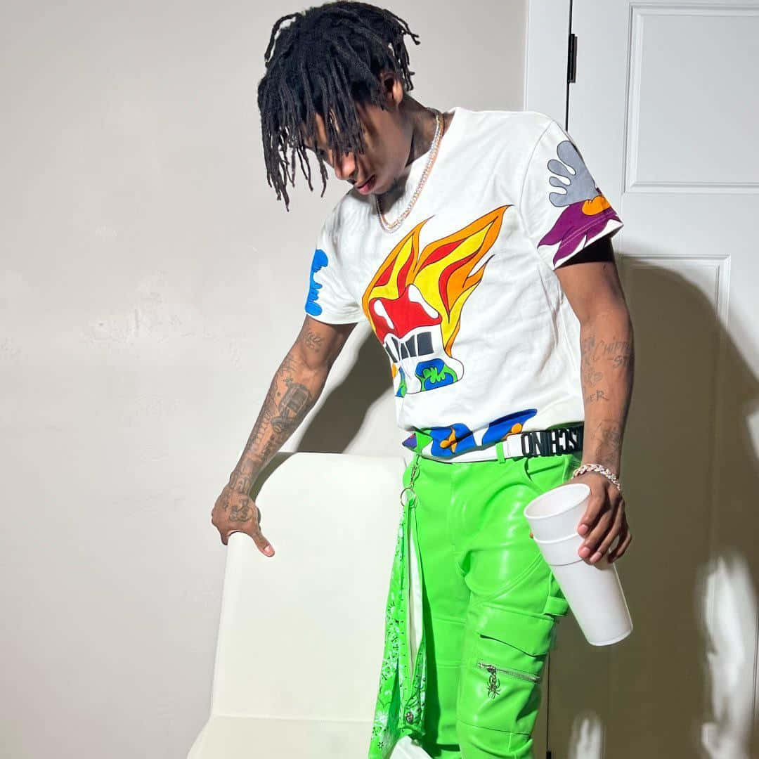 Nba Youngboy Pfp Neon Background