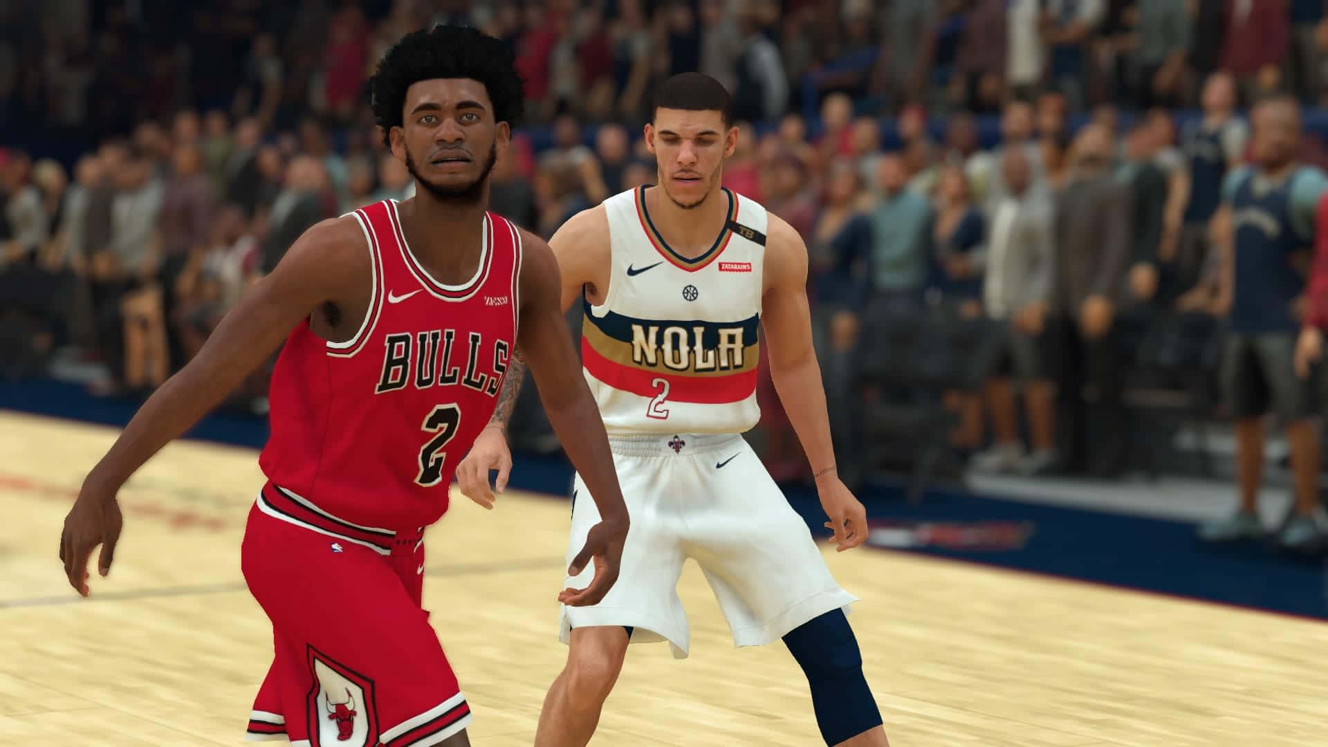Nba2k20 Player Celebrates A Hard-fought Victory Background