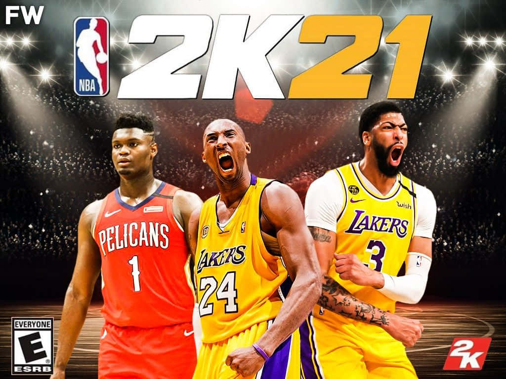 Nba2k21 Zion Williamson Kobe Bryant Anthony Davis Background