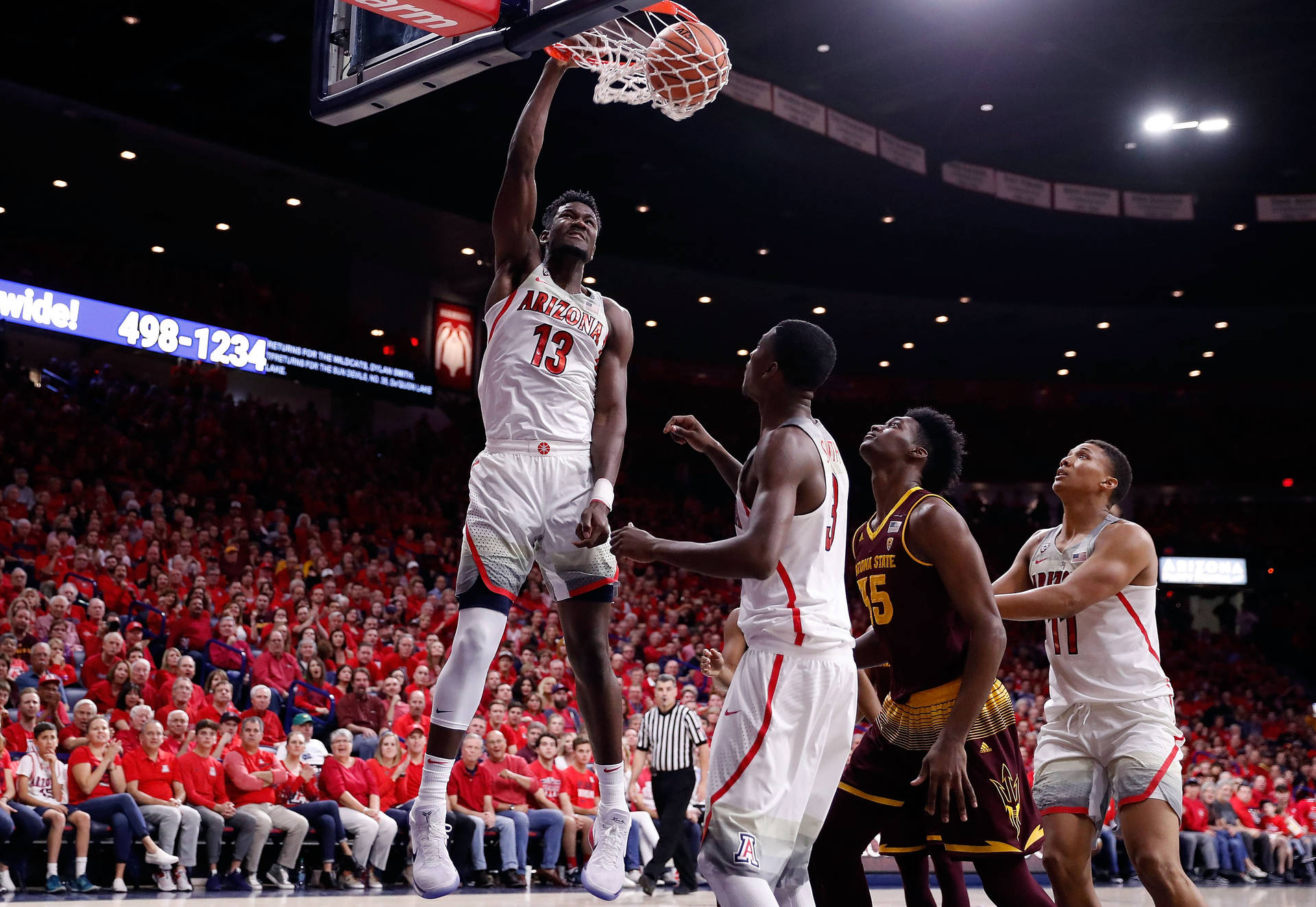 Ncaa Basketball Tournament Arizona Wildcats Deandre Ayton