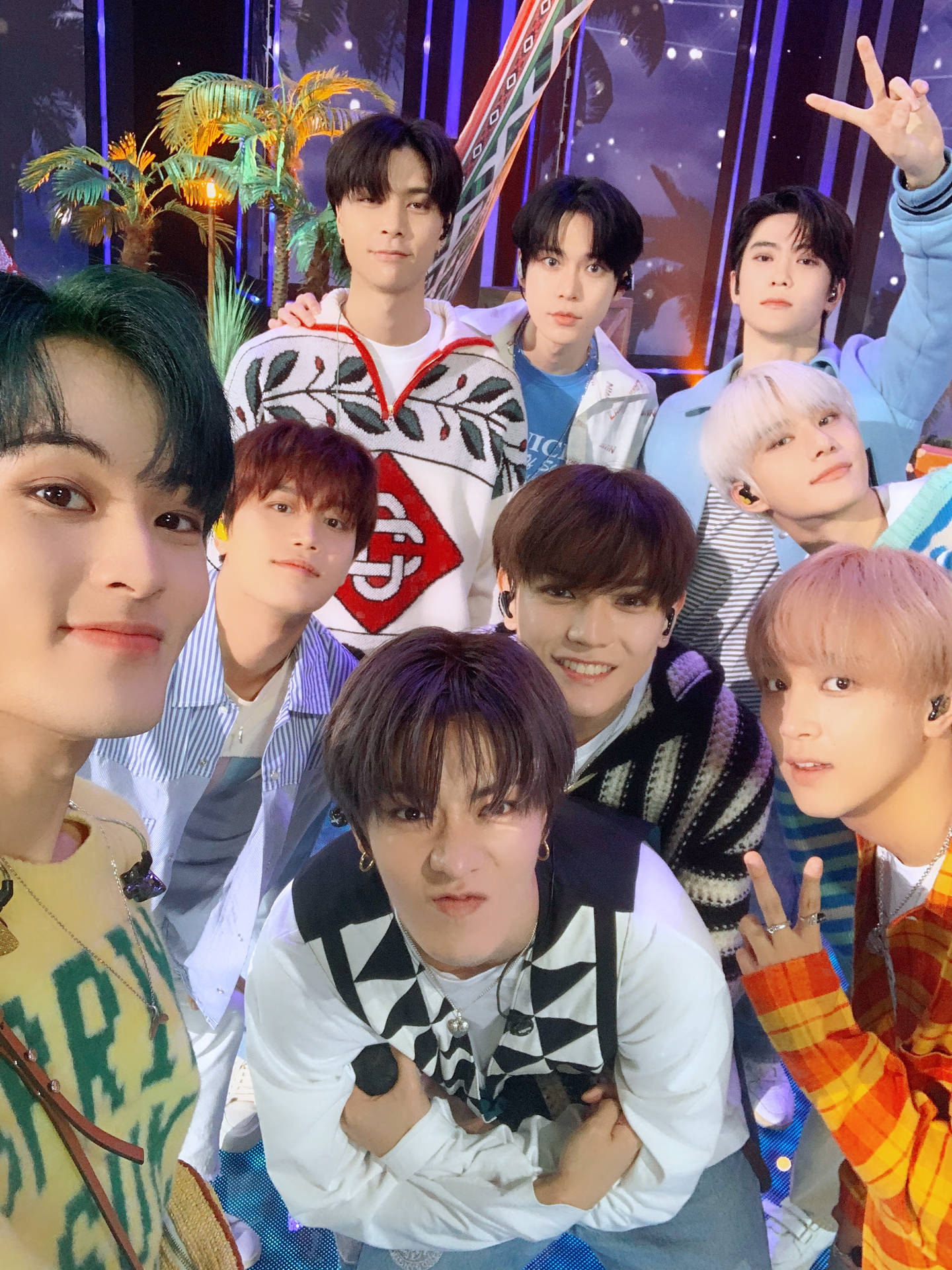 Nct 127 On A Memorable Road Trip Background