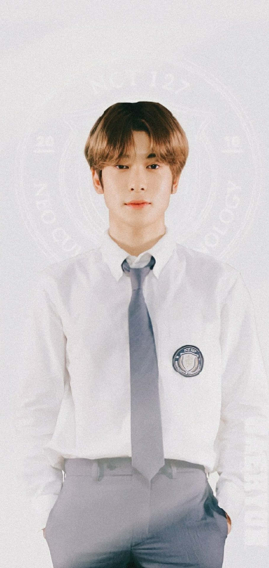 Nct Jaehyun In School Uniform Background