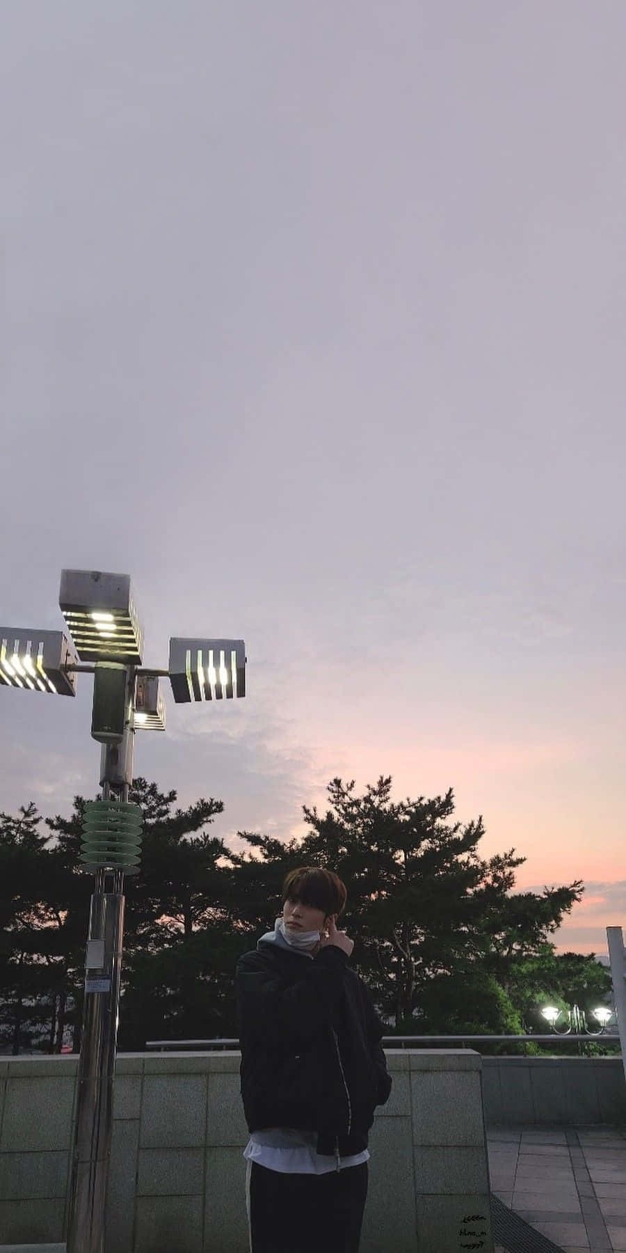Nct Jaehyun Sunset Sky Background