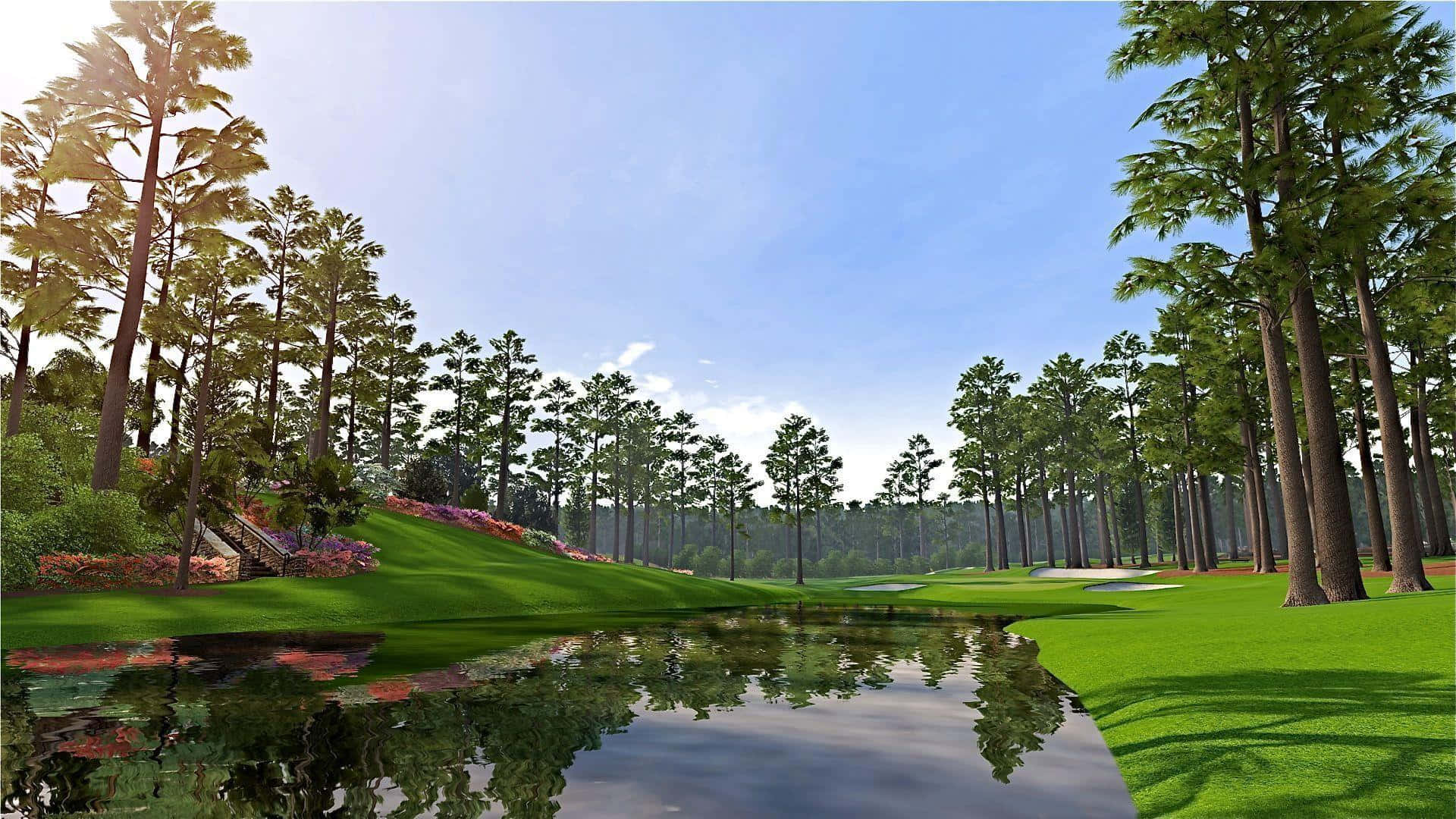 Neat Augusta National Golf Course Background