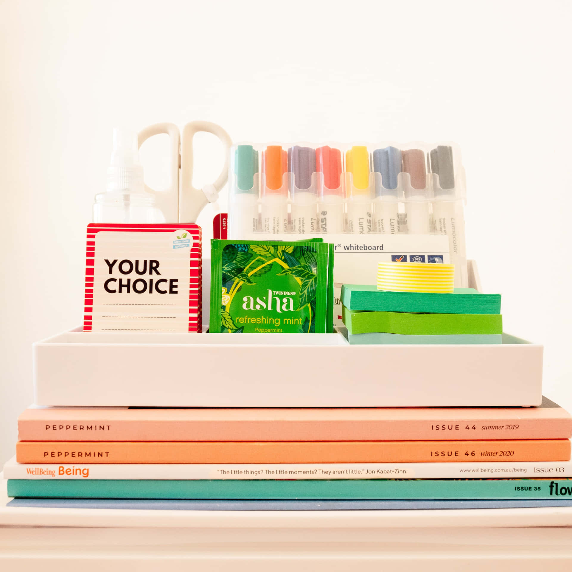 Neatly Organized School Supplies