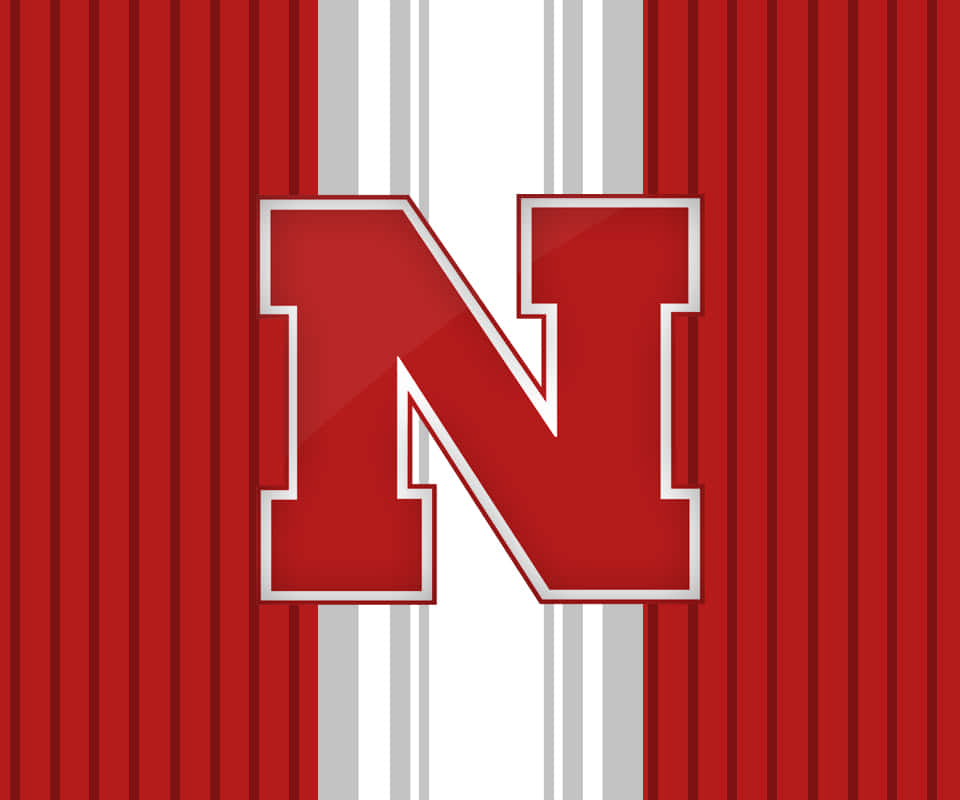 Nebraska Huskers Representing The Red & White Background