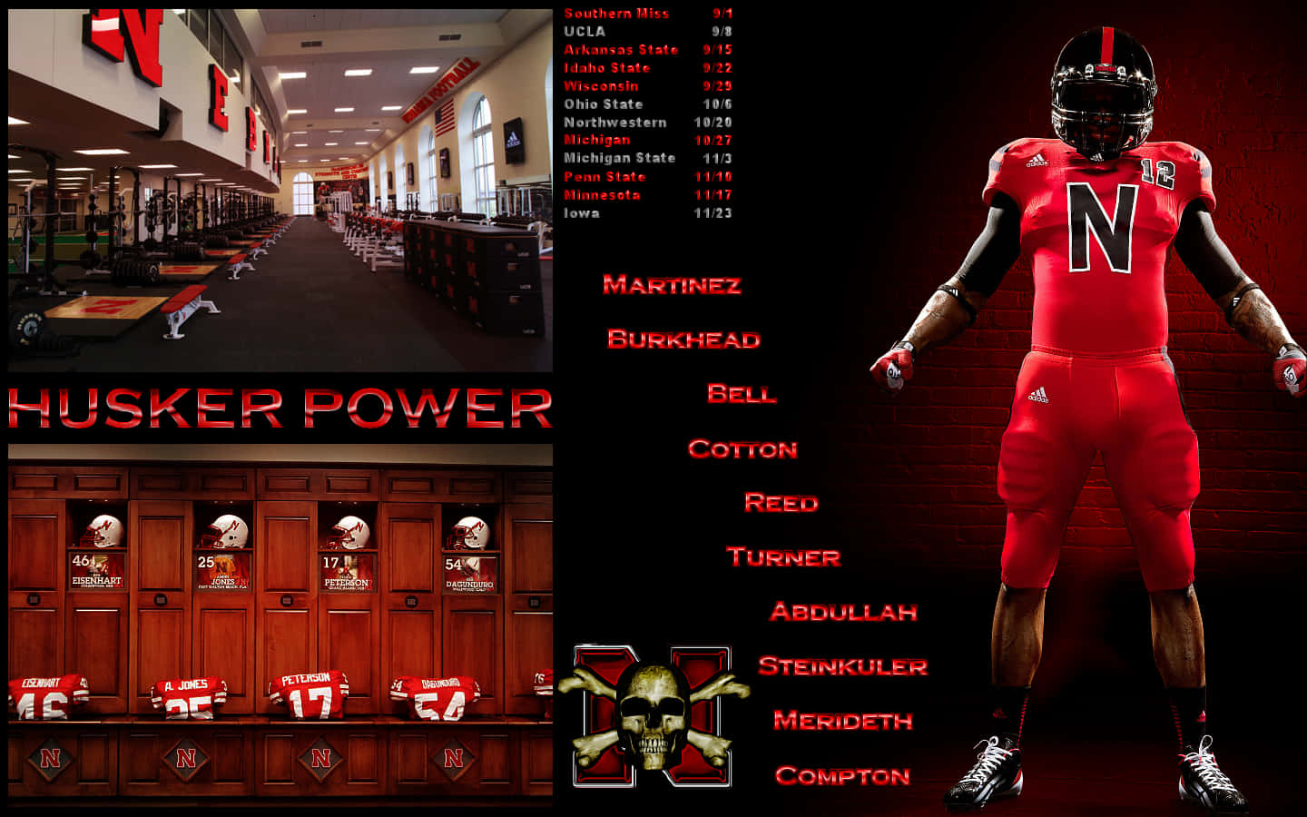Nebraska Huskers: Showing Husker Pride Background