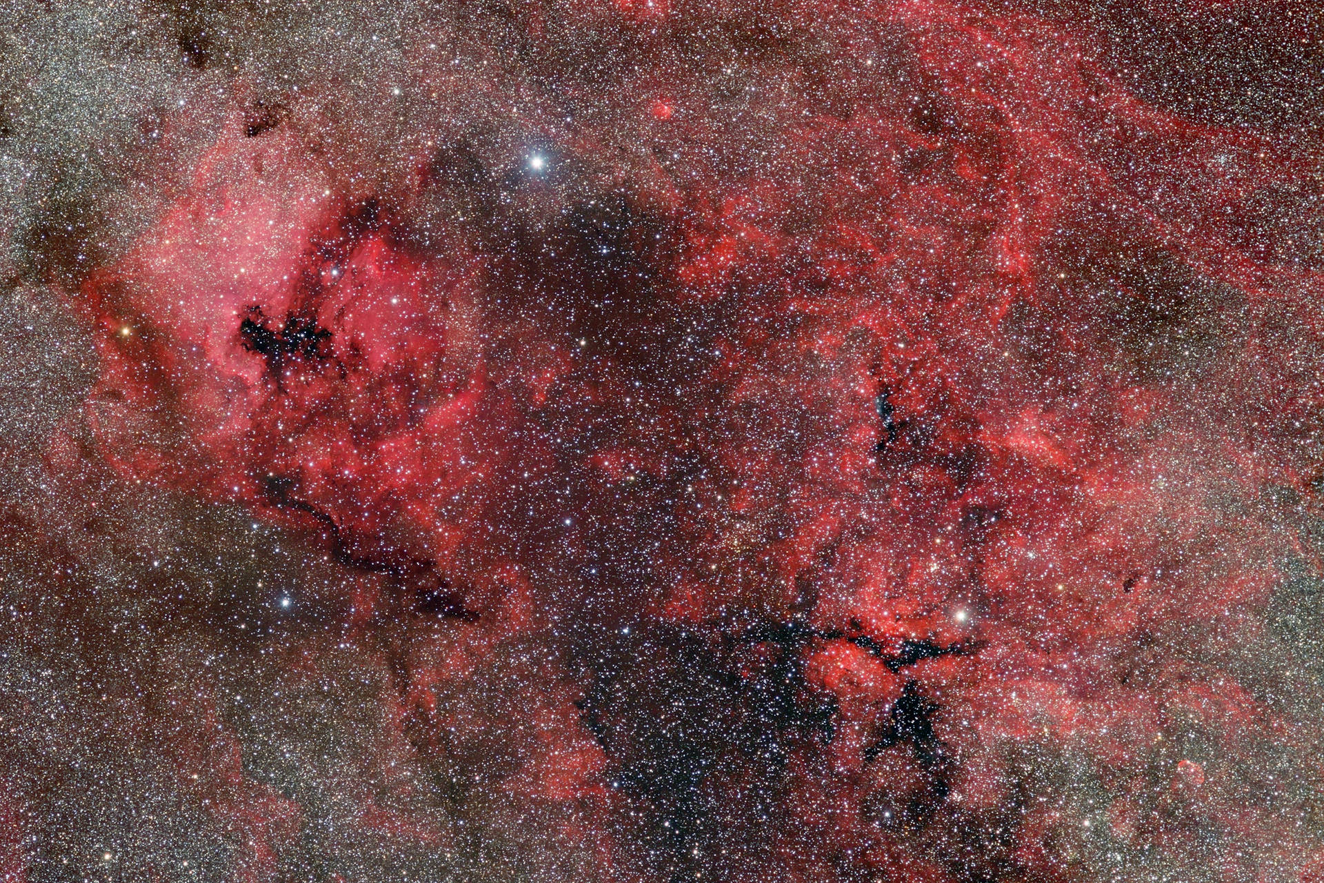 Nebula, Space, Red, Stars Background