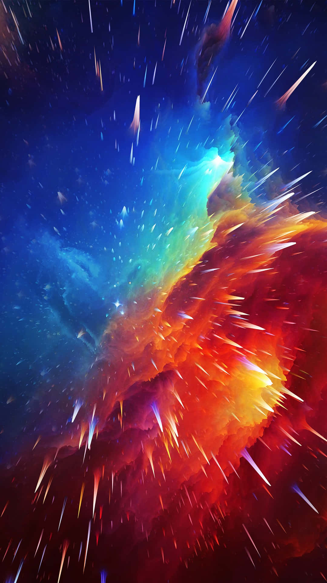 Nebula Wave Colorful 4k Phone Background