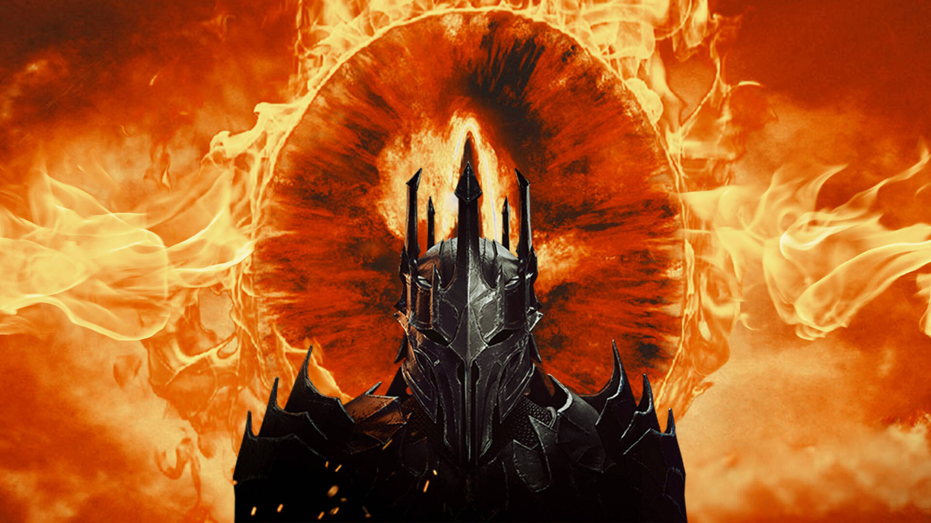 Necromancer And Eye Of Sauron Background