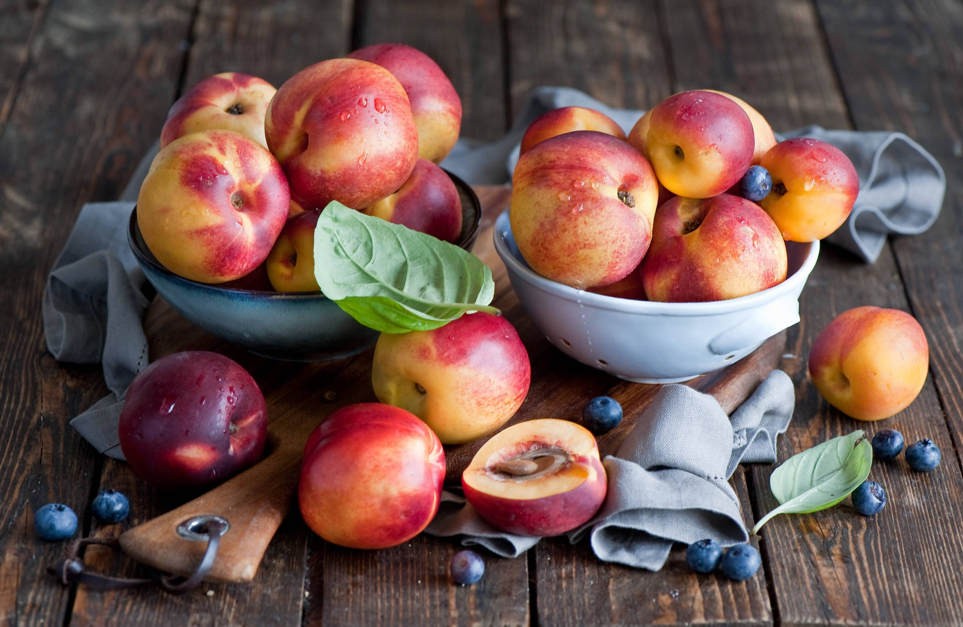 Nectarine Fruit Photography 4k Background