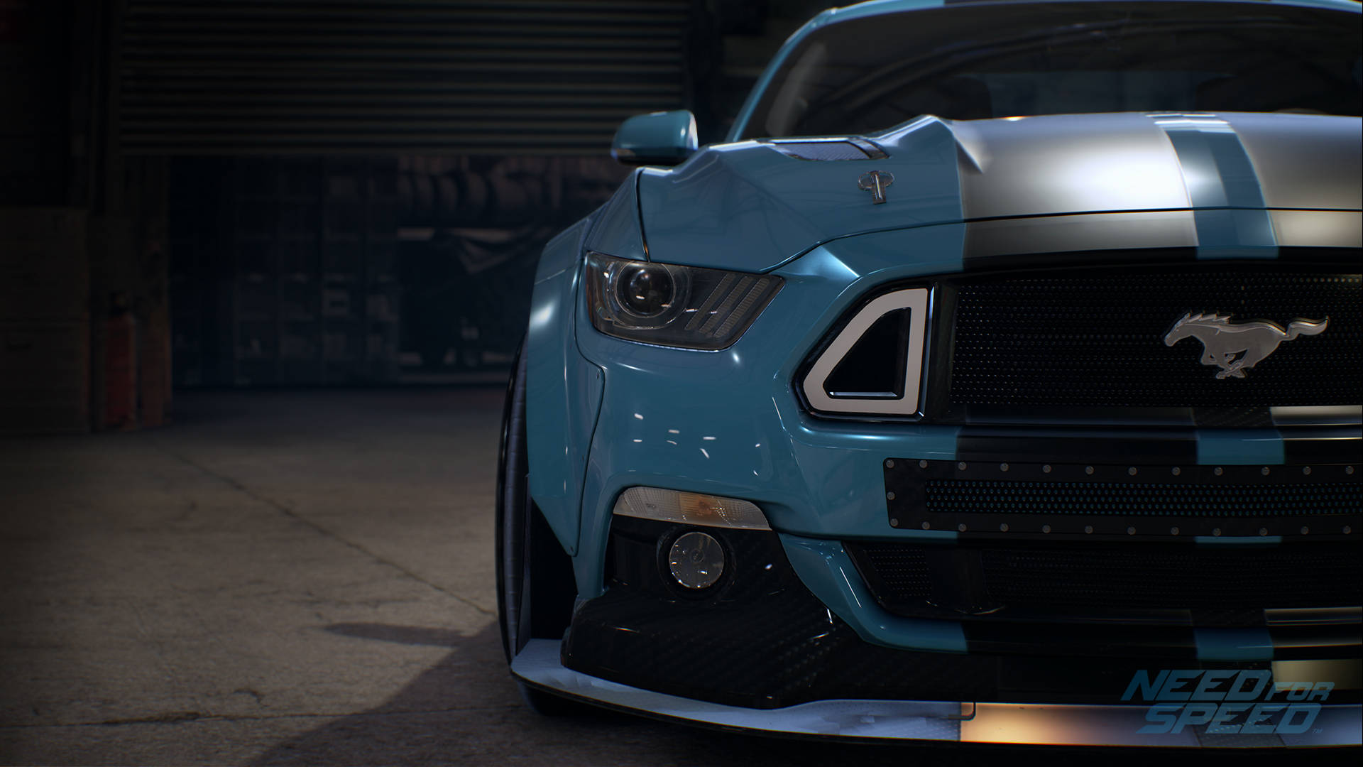 Need For Speed Blue Ford Mustang Gt Background