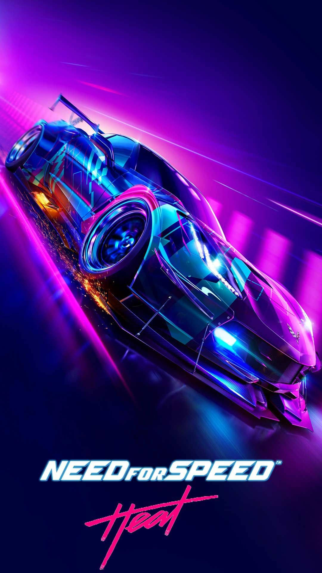 Need For Speed Heat Purple Aesthetic Iphone Background